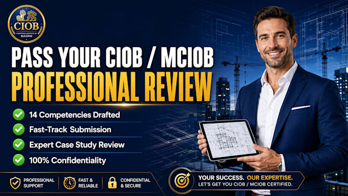 write your ciob mciob competence report and case study