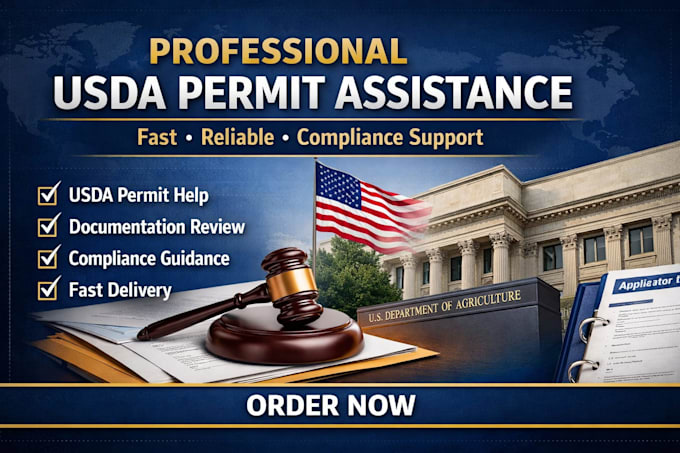 provide professional usda permit assistance and compliance