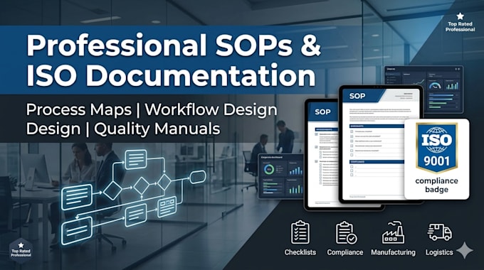 create professional sops, process maps, and iso quality documentation