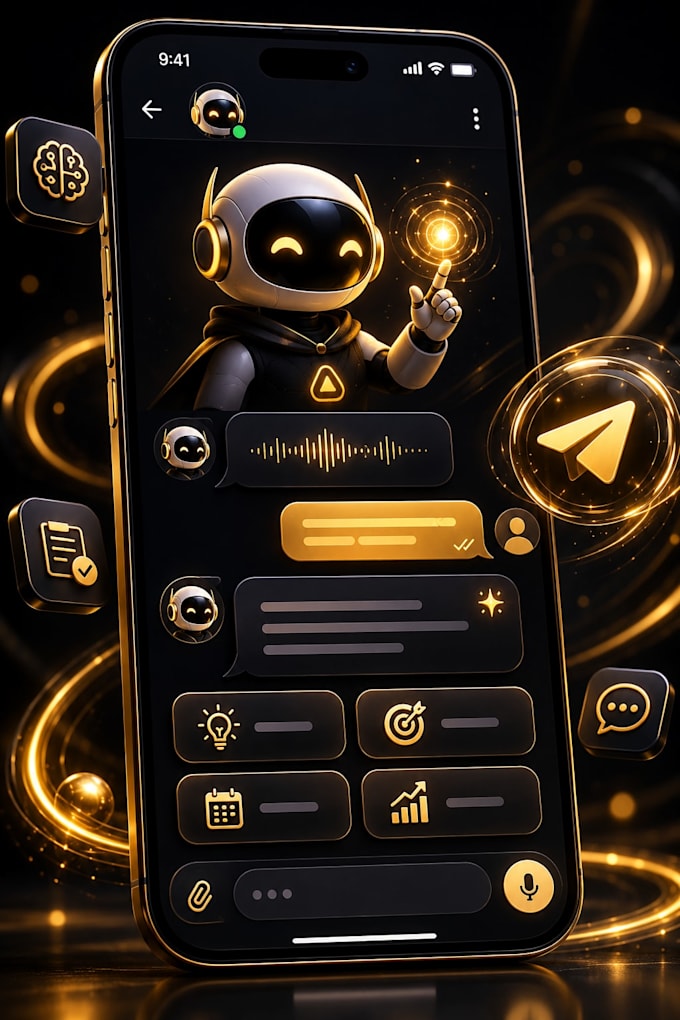 develop a professional telegram bot with any functionality