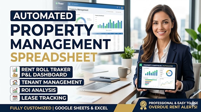 create automated real estate spreadsheet for rent roll property management