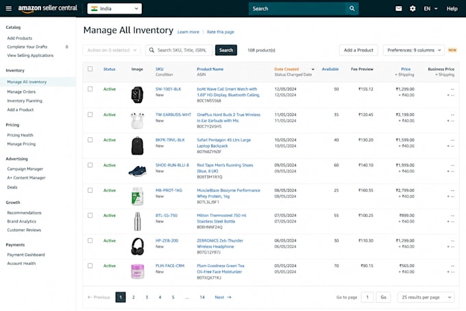 do amazon, flipkart and meesho product listing and SEO