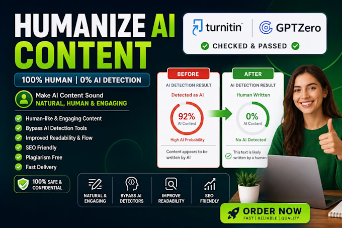 humanize and edit ai generated content professionally