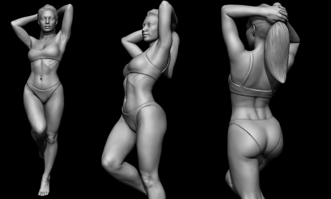 design 3d character modelling and 3d head bust for 3d printing