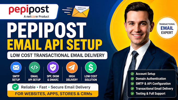 setup pepipost email API low cost transactional email delivery setup