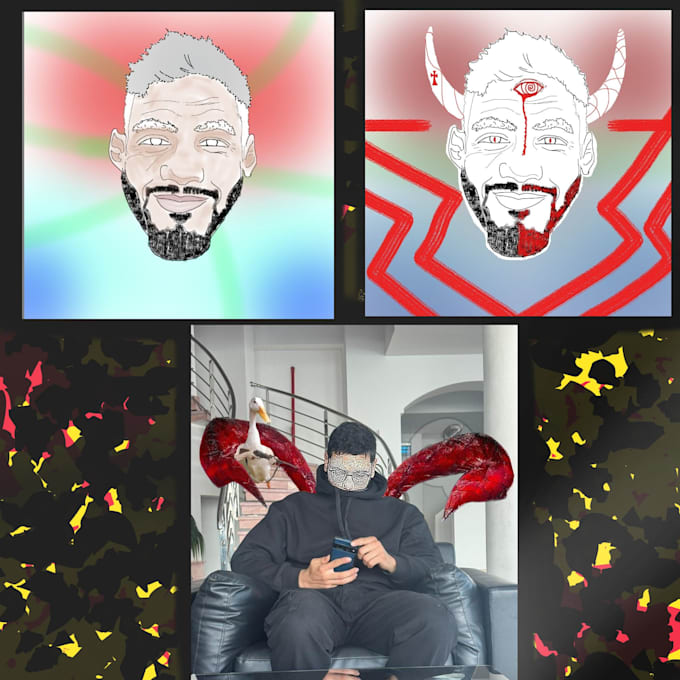 make a stylised design from a reference picture