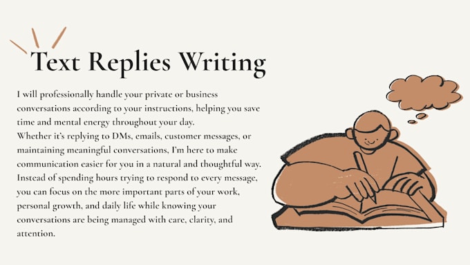 write conversational text replies