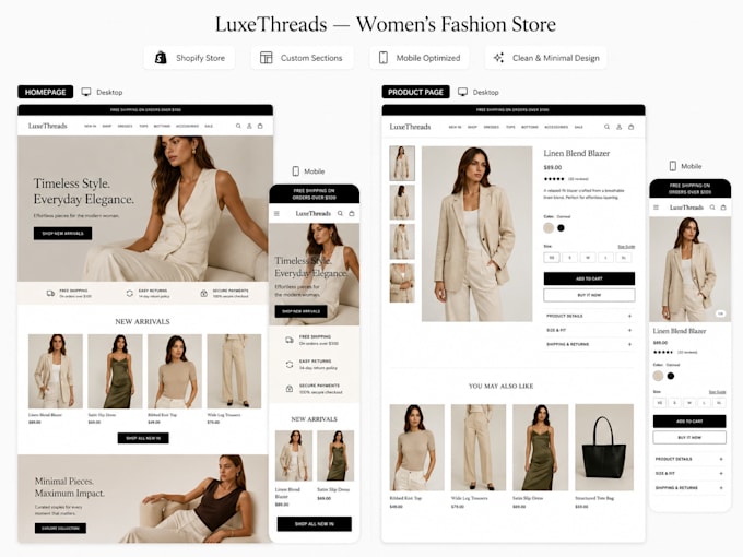 design a professional shopify store