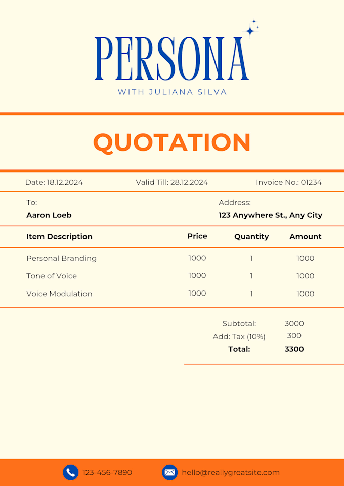 design professional invoice, receipt and quotation