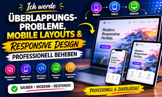 Überlappungsprobleme, mobile layouts und responsive design professionell beheben