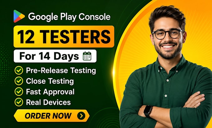 provide closed 12 app 12 app tester 12 testers play console testing 12 testers