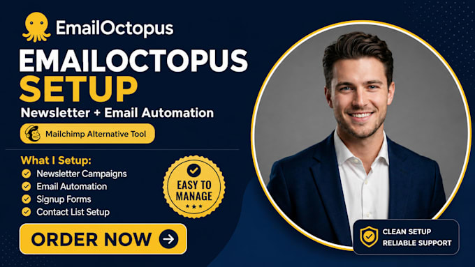 setup emailoctopus newsletter automation mailchimp alternative tool