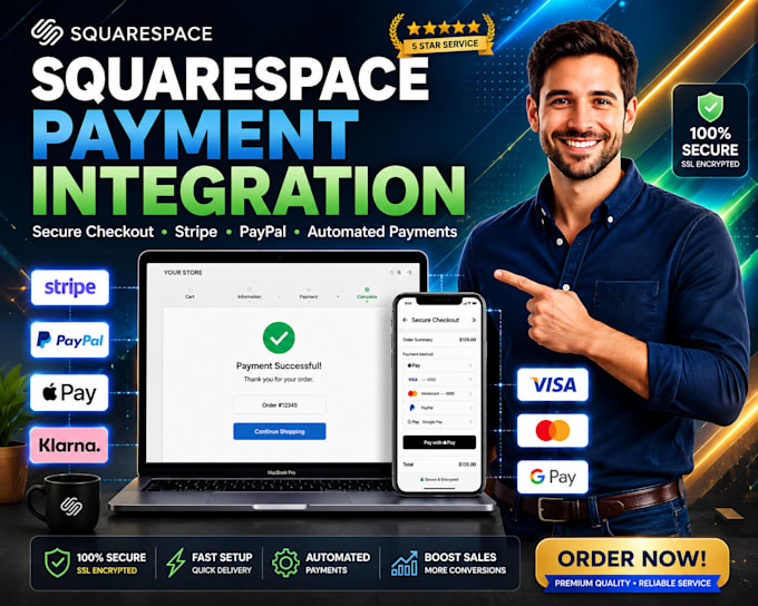 fix squarespace payment integration stripe paypal  checkout, squarespace website