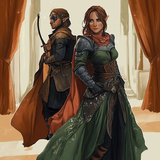 make a dnd art and dnd character art