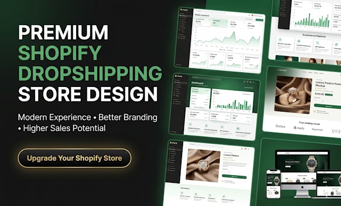 do german shopify website design, redesign germany shopify website dropshipping