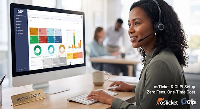 set up a free open source helpdesk with osticket or glpi