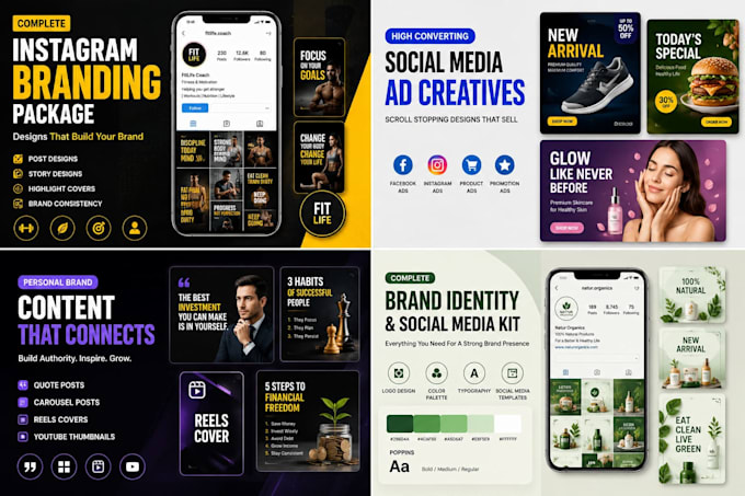 create social media posts and branding