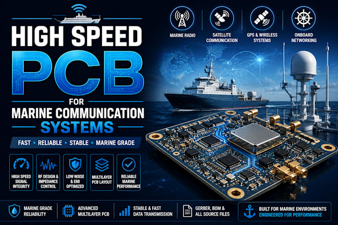 create high speed pcb for marine communication system
