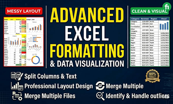 do excel data cleaning, data formatting, and remove duplicates