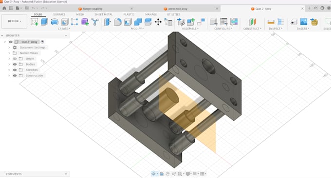 Create 2d and 3d cad designs in autocad solidworks catia and fusion by ...