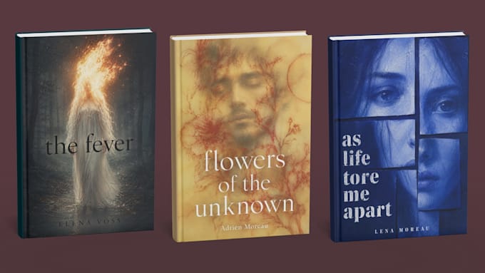 do a creative book cover design, book illustration for you