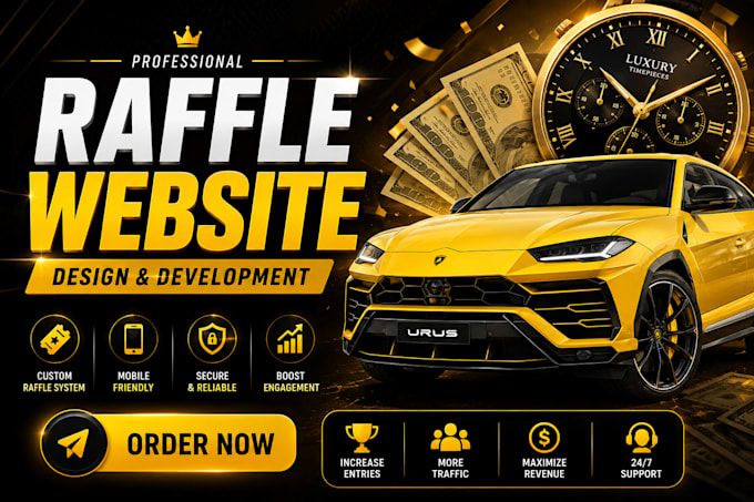 develop legal raffle website, giveaway website