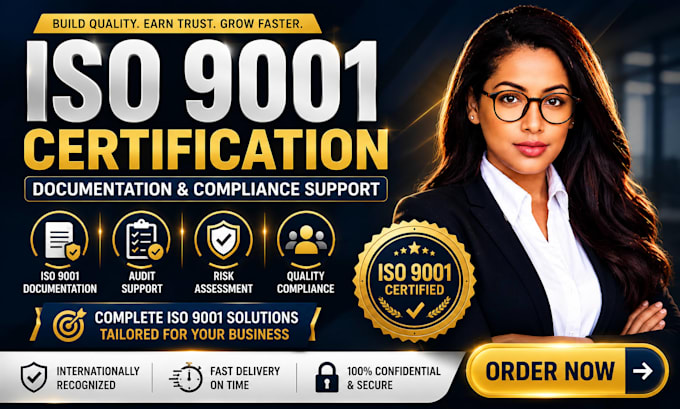provide iso 9001 certification, iso 9001 documentation, audit and compliance
