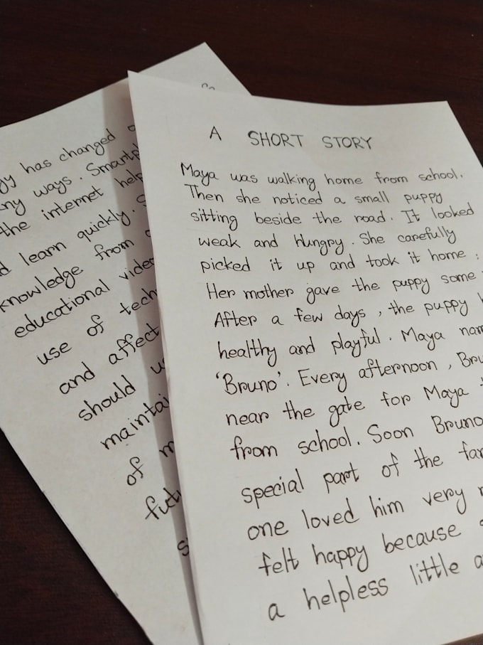 do clean and natural handwritten works