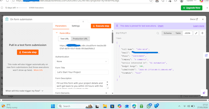 build n8n workflow for client onboarding lead generation gmail automation