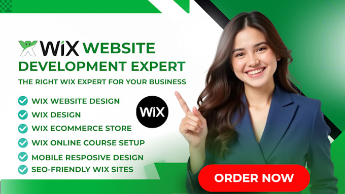 modern wix website development, wix design or redesign wix website