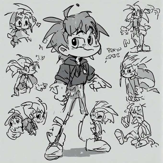 draw a cartoon character