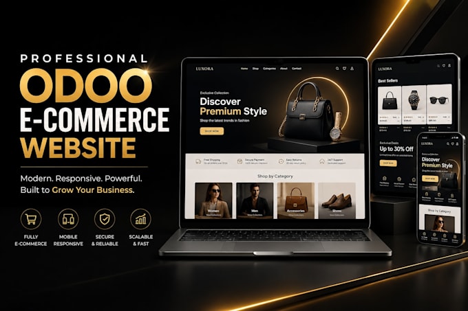 develop professional odoo ecommerce website and online store