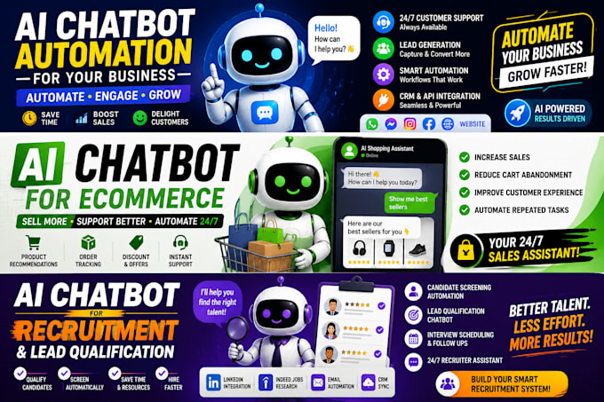 build ai chatbot automation for recruitment, lead qualifica