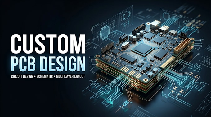 design custom pcb, circuit, schematic and multilayer pcb layout