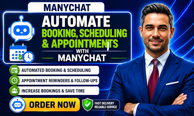 manychat appointment bot, booking automation, scheduling flow setup