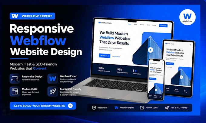 design, redesign, or develop a responsive webflow website