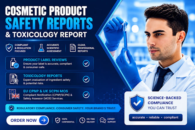 provide professional cosmetic compliance and safety documentation