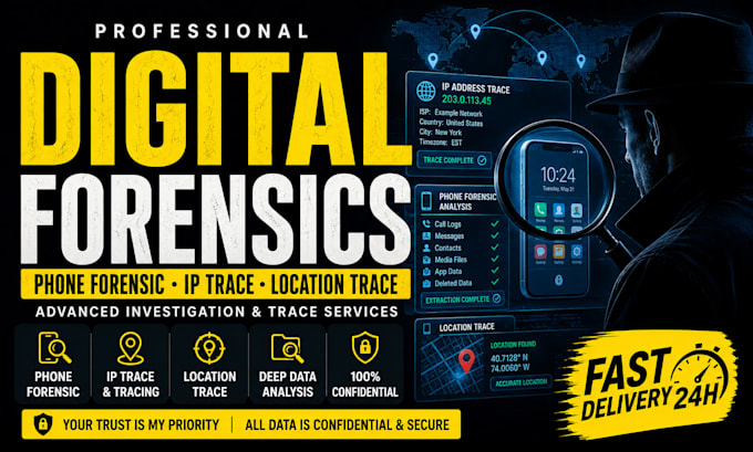 do digital forensics phone forensic IP trace IP tracing and location trace