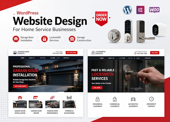 garage door installation wordpress locksmith website garage construction website