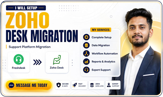 zoho desk freshdesk migration tickets contacts agents support data sla analytics