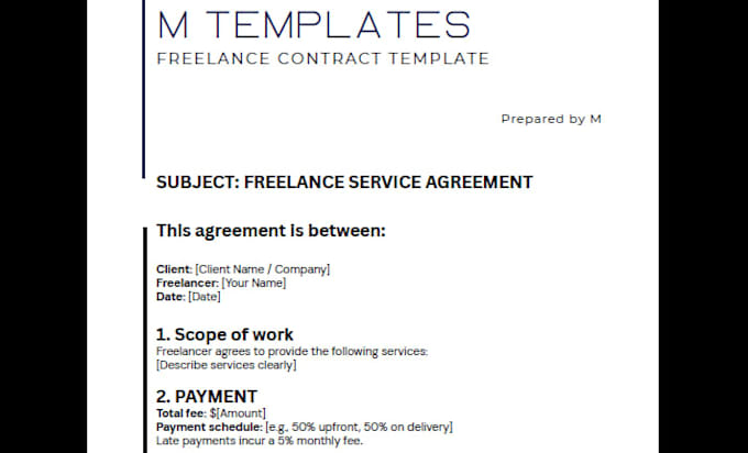 give you a complete freelancer business template bundle