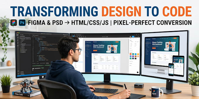 one page custom design and fully responsive HTML CSS js conversion