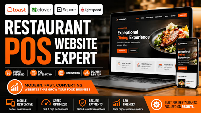 design toast pos website with square, clover and lightspeed integration