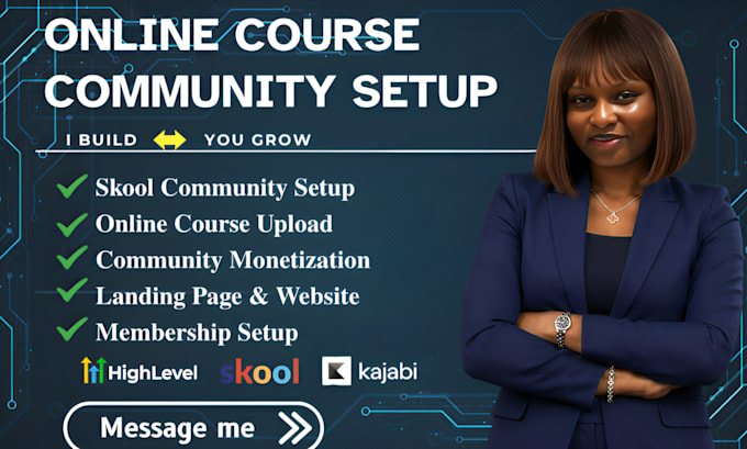 setup skool online community, skool ghl course creation skool community manager