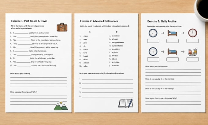 do english language learning worksheets