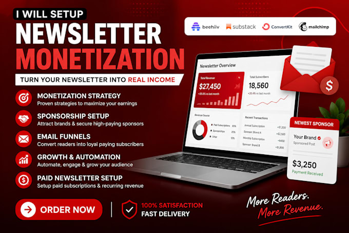 setup beehiiv substack convertkit newsletter monetization