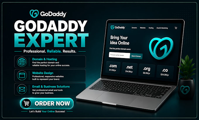 godaddy website design godaddy ecommerce website redesign service