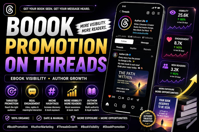 promote your book or ebook on instagram threads