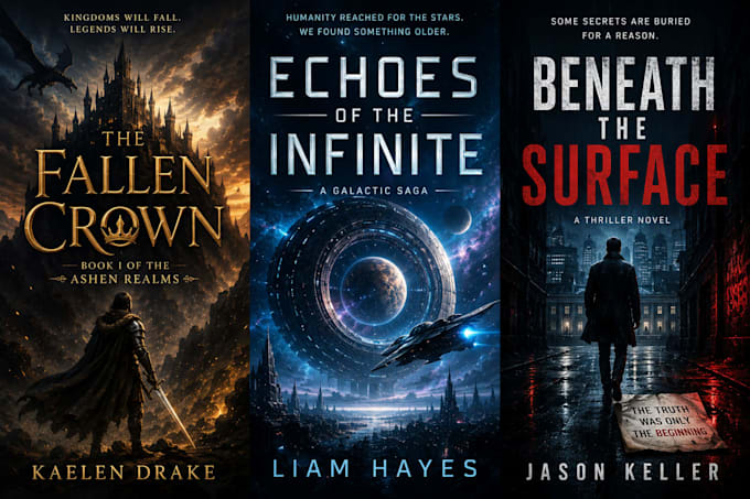 create premium fantasy  ebook cover