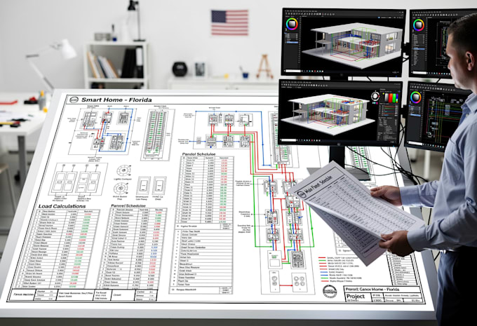 prepare florida smart home load calculations and panel schedules